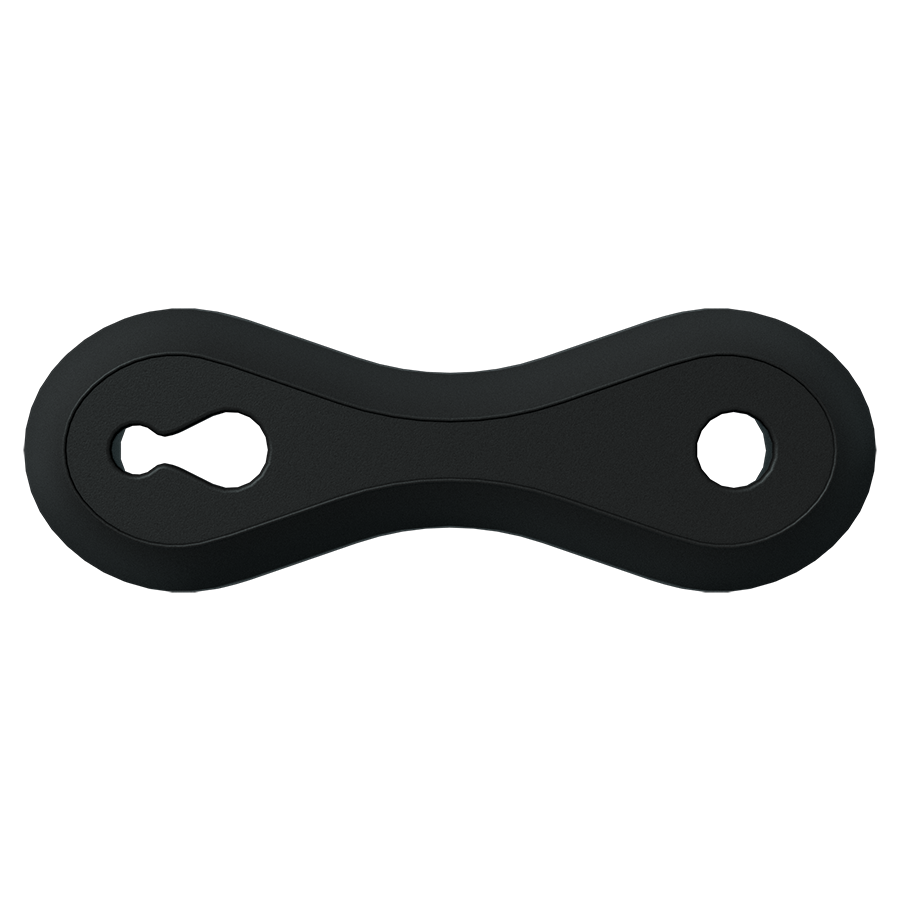 實色亮霧效果平面8字形雙孔PC雞眼